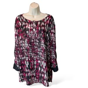 Calvin Klein Jeans Long Sleeve Tunic Blouse